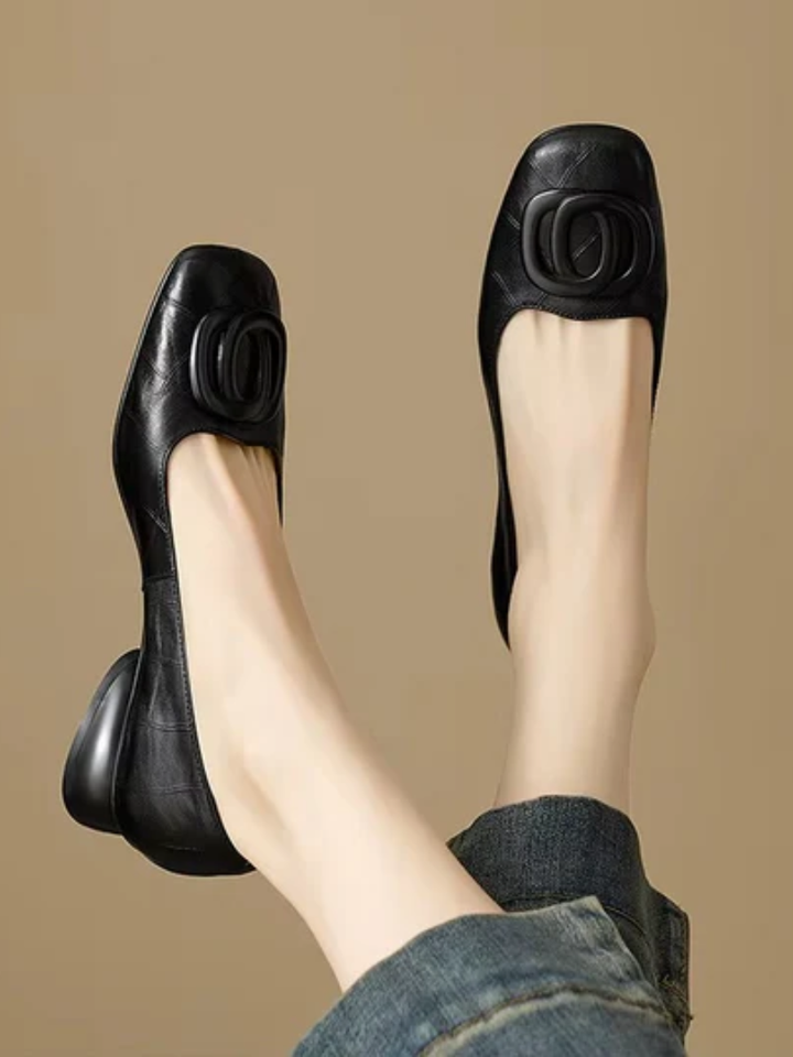 Mary | Opium Leather Flats
