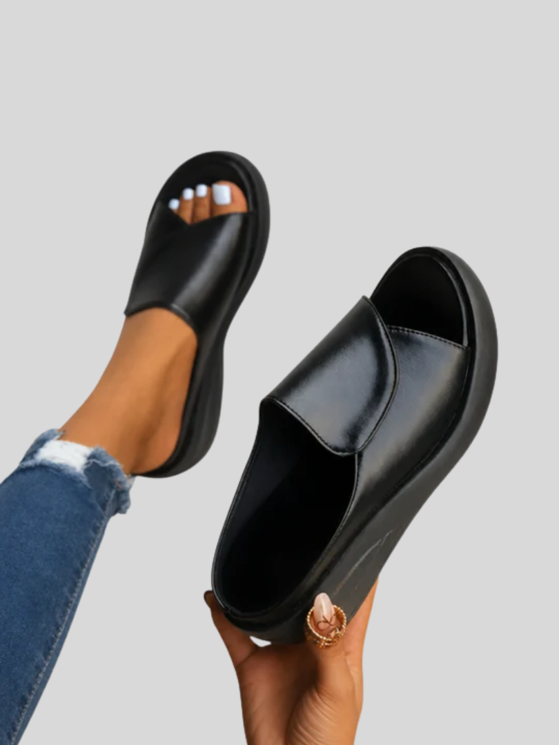 Eliza™ – Orthopedische Instap Wedge Sandalen