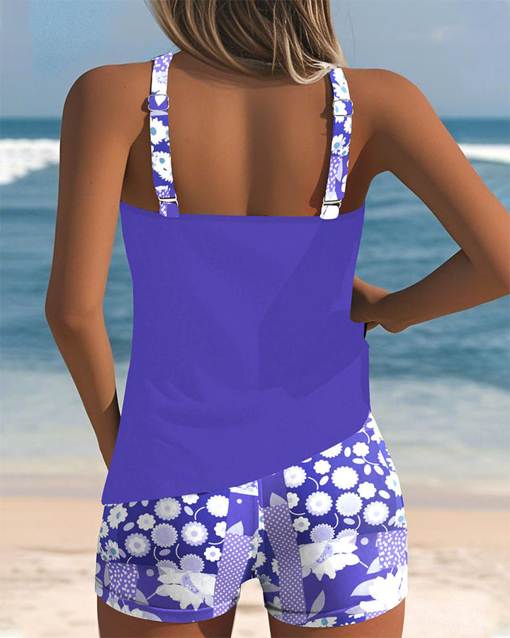 Matilda | Flower Print Swimsuit Set