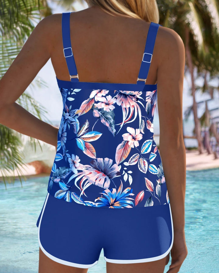 Evie | U-Neck Floral Tankini