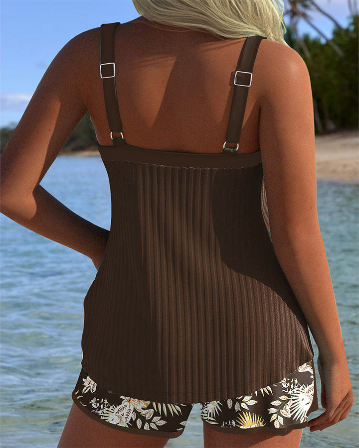 Alice | Floral Two-Piece Beach Tankini