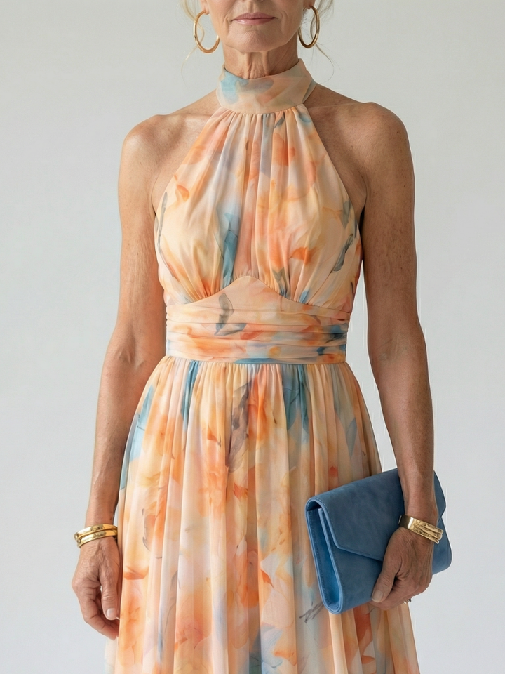 Violet &amp; Grace™ | Soft Halter Midi Dress