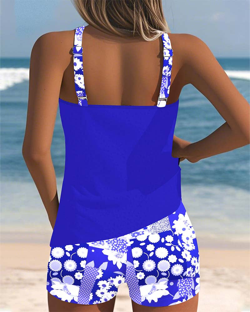 Matilda | Flower Print Swimsuit Set