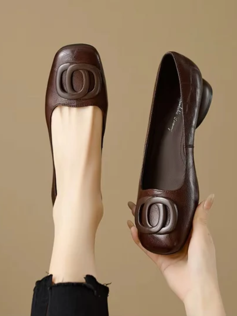Mary | Opium Leather Flats