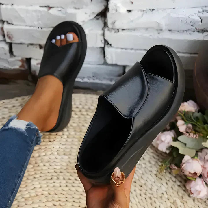 Eliza™ – Orthopedische Instap Wedge Sandalen