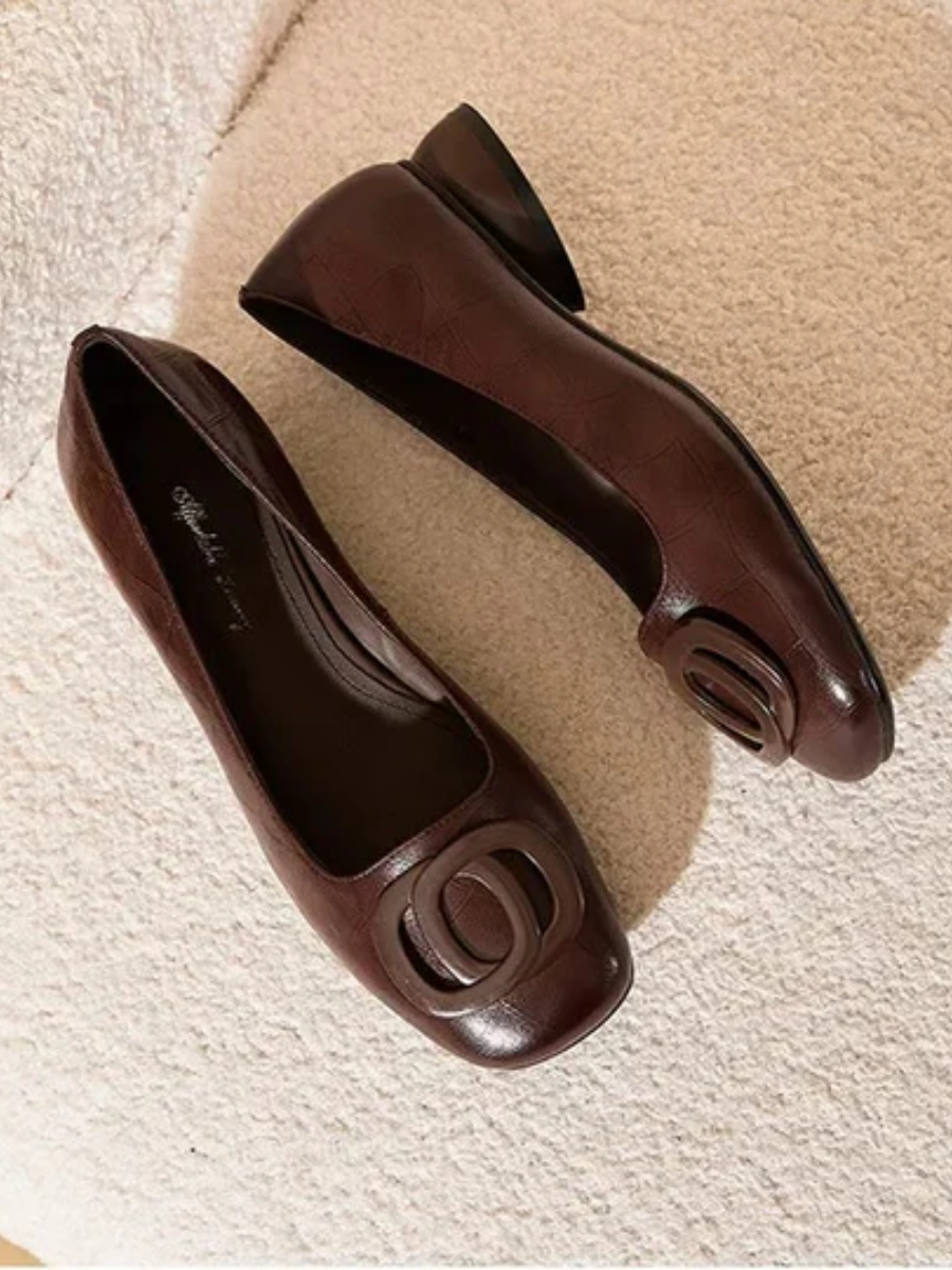 Mary | Opium Leather Flats