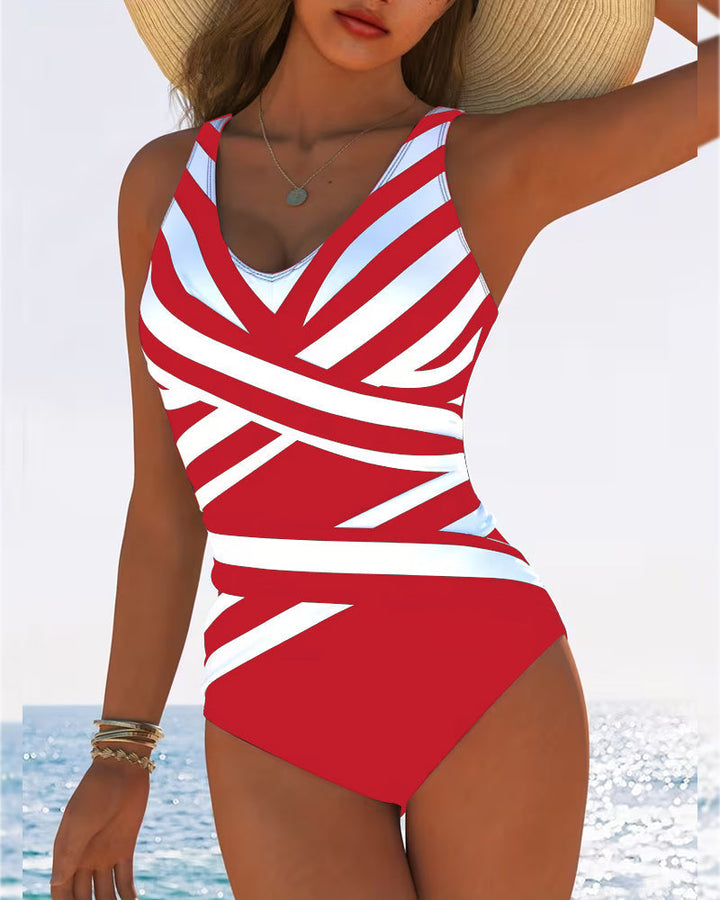Florence | Striped One-Piece Swimsuit