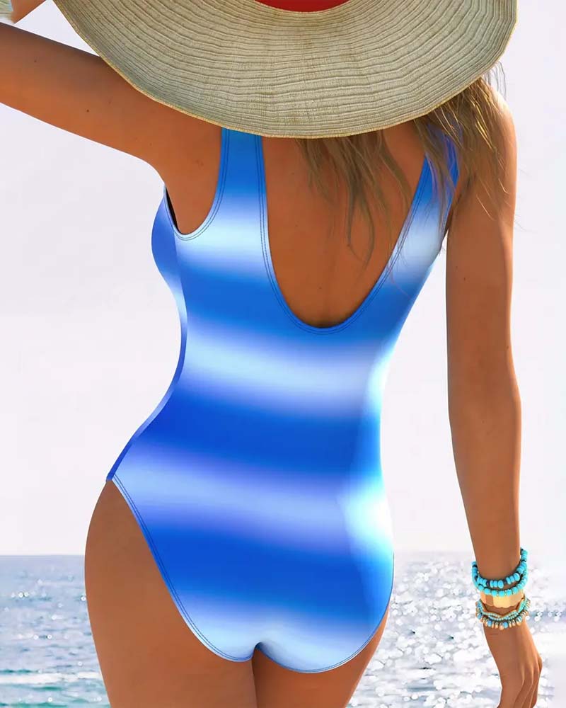 Eleanor | Gradient Blue One-Piece