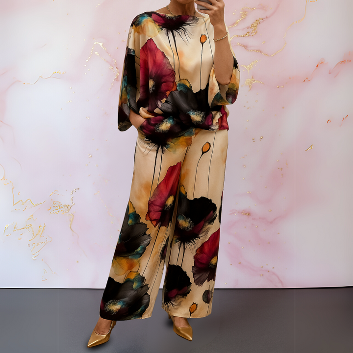 Maelora™ | Satin Two-Piece Women&