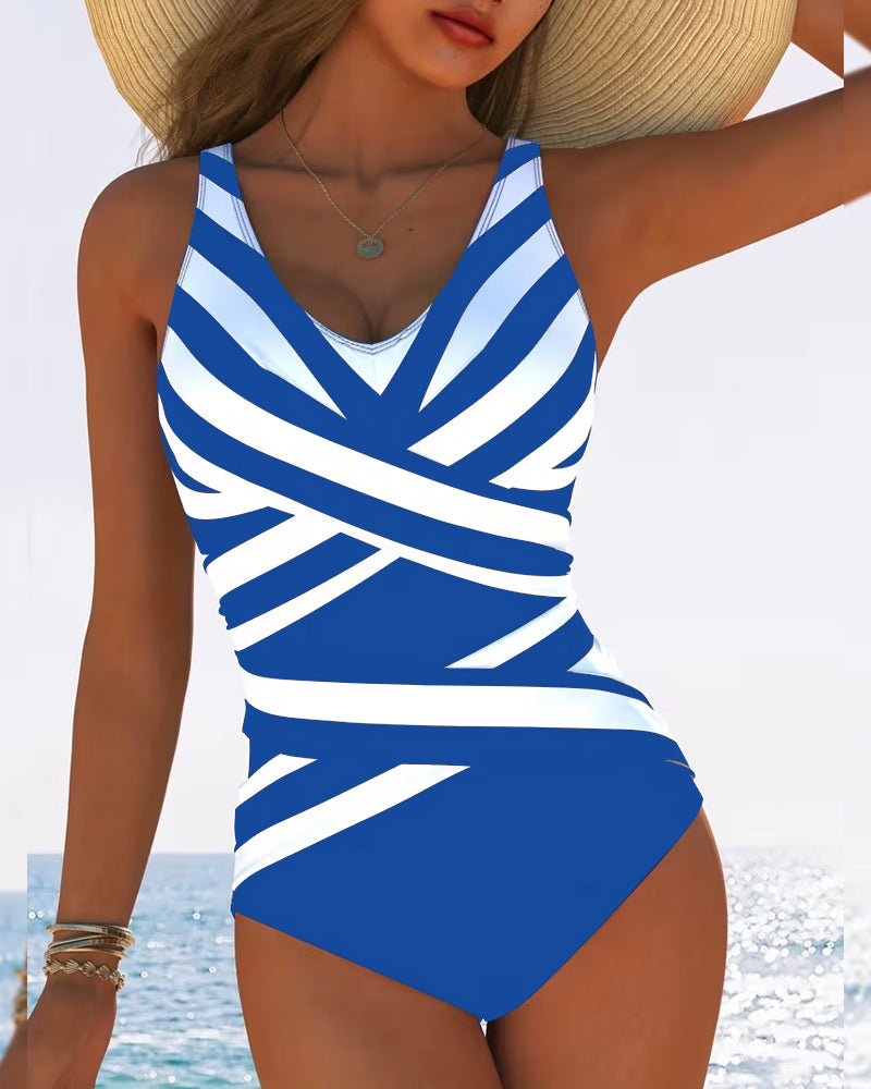 Florence | Striped One-Piece Swimsuit