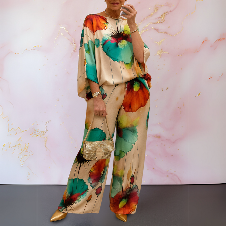 Maelora™ | Satin Two-Piece Women&