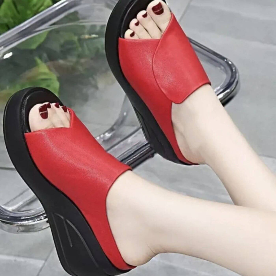 Eliza™ – Orthopedische Instap Wedge Sandalen