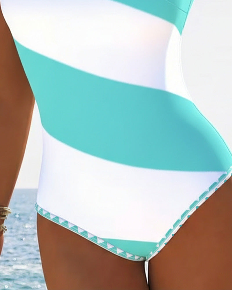 Isabella | Striped One-Piece Swimsuit
