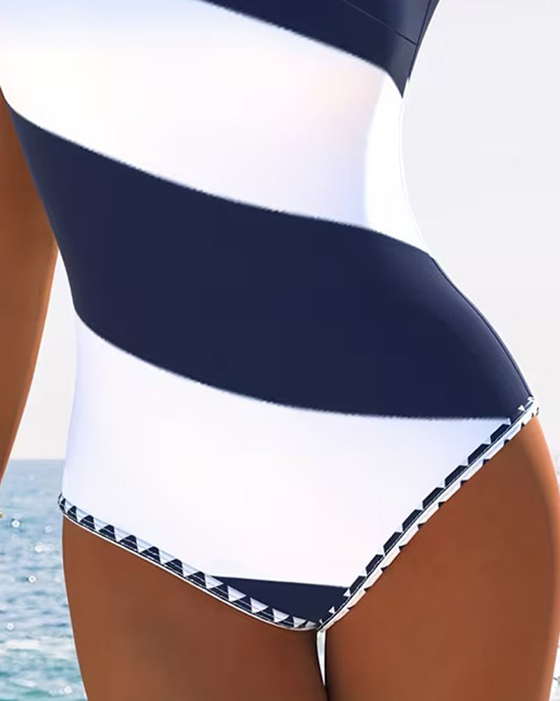 Isabella | Striped One-Piece Swimsuit