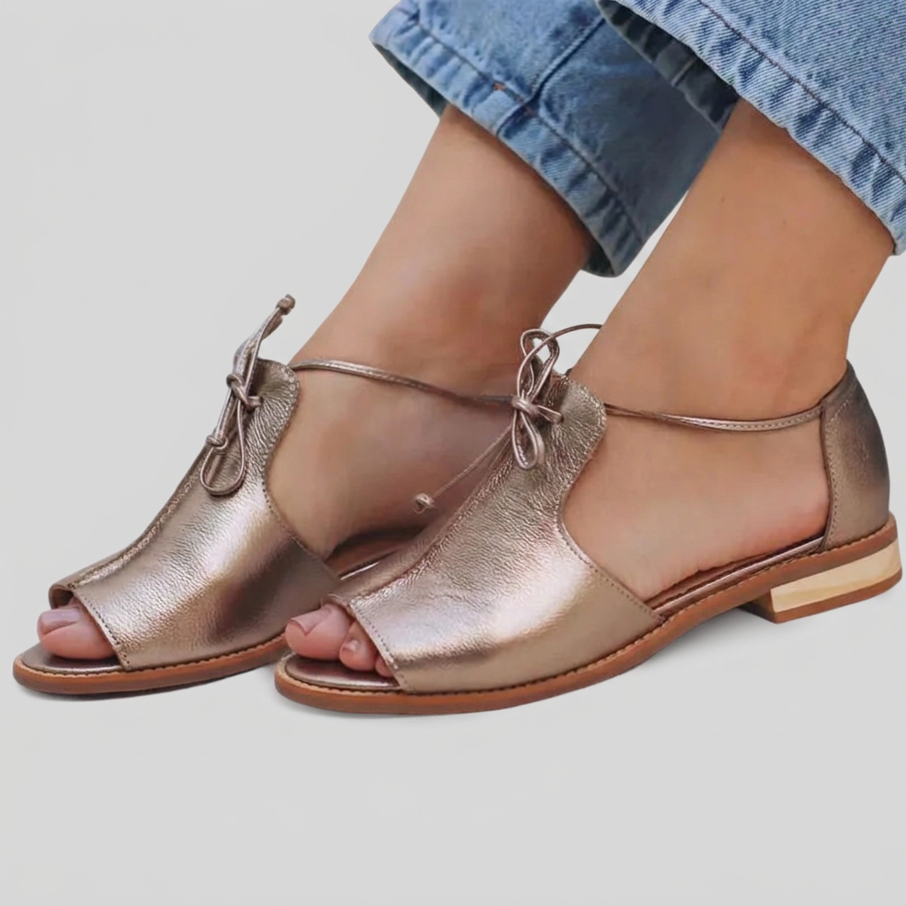 LILLIANA – STRAP-STYLE LEATHER SANDALS
