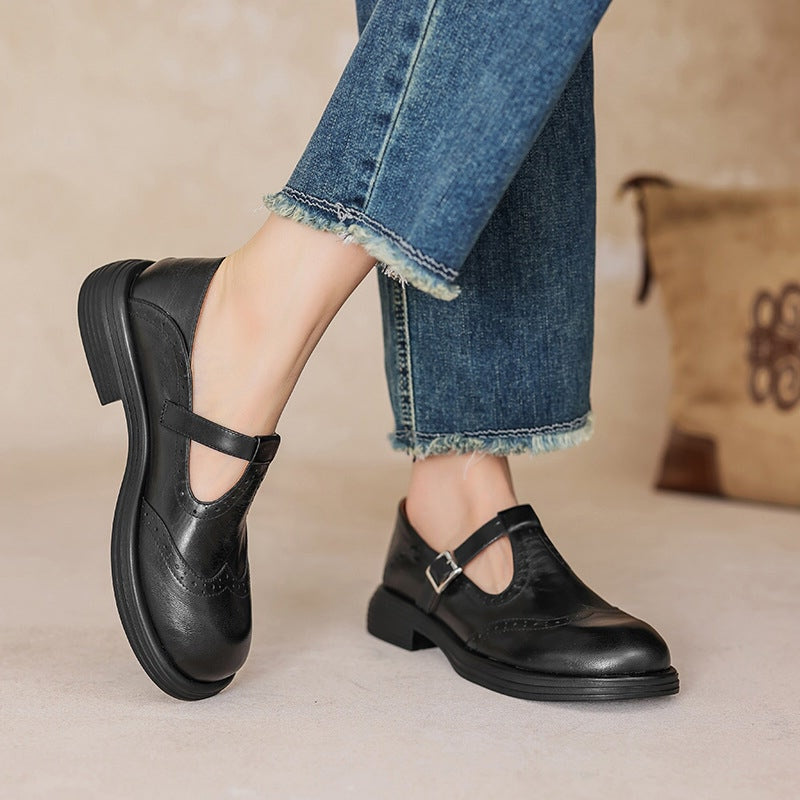 Risla™ | Leather Mary Janes