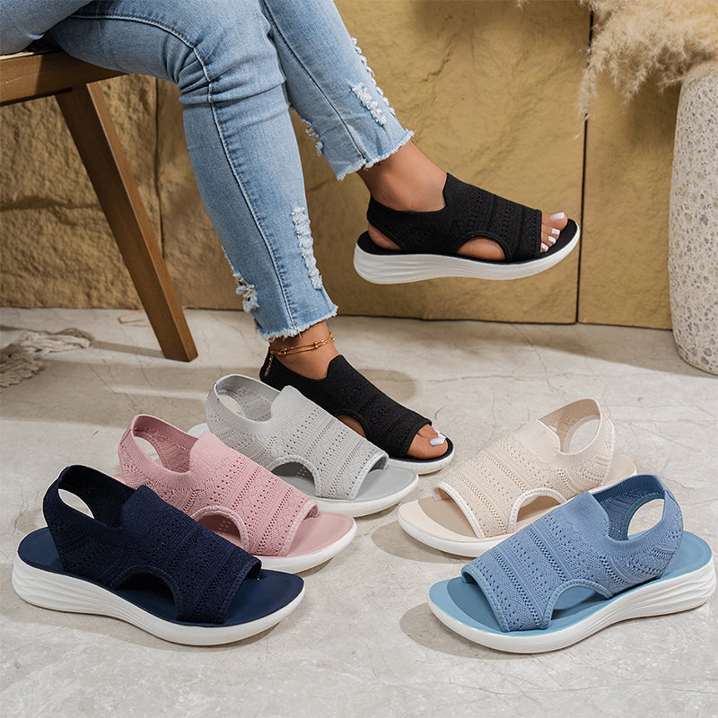 Lily - Breathable Knit Platform Sandals