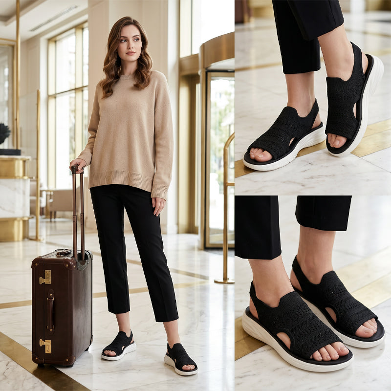 Lily - Breathable Knit Platform Sandals