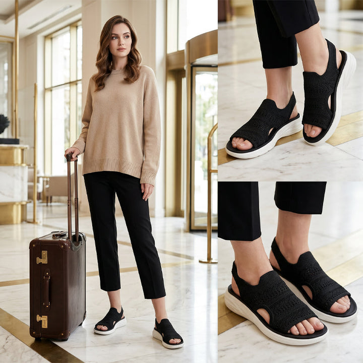 Lily - Breathable Knit Platform Sandals