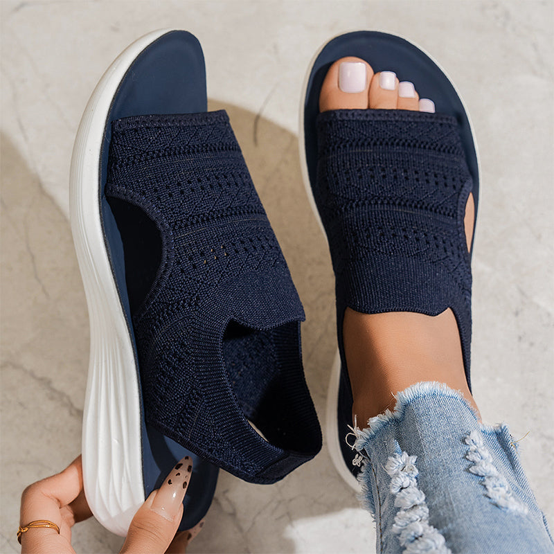 Lily - Breathable Knit Platform Sandals