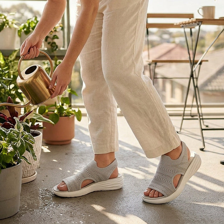 Lily - Breathable Knit Platform Sandals