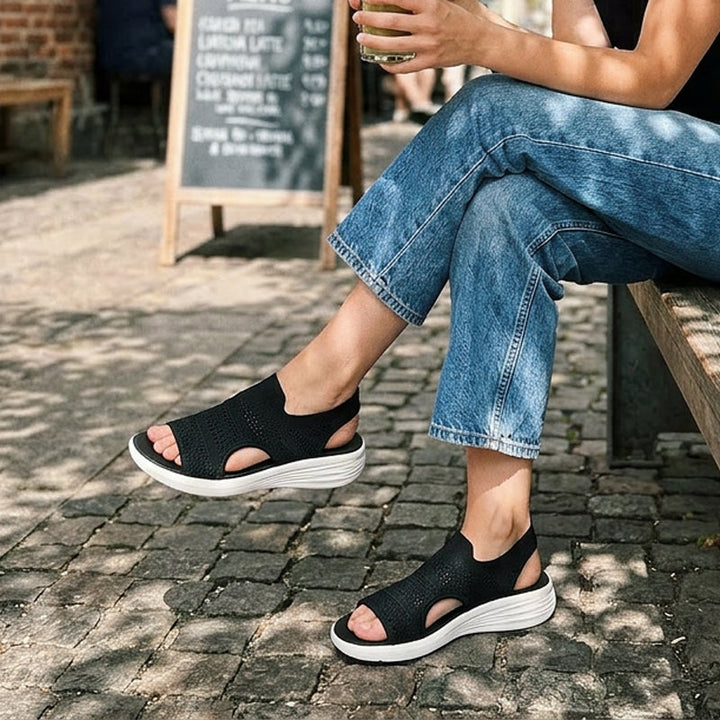 Lily - Breathable Knit Platform Sandals